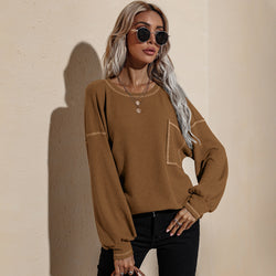 Autumn and winter tops fashion sweater women loose
