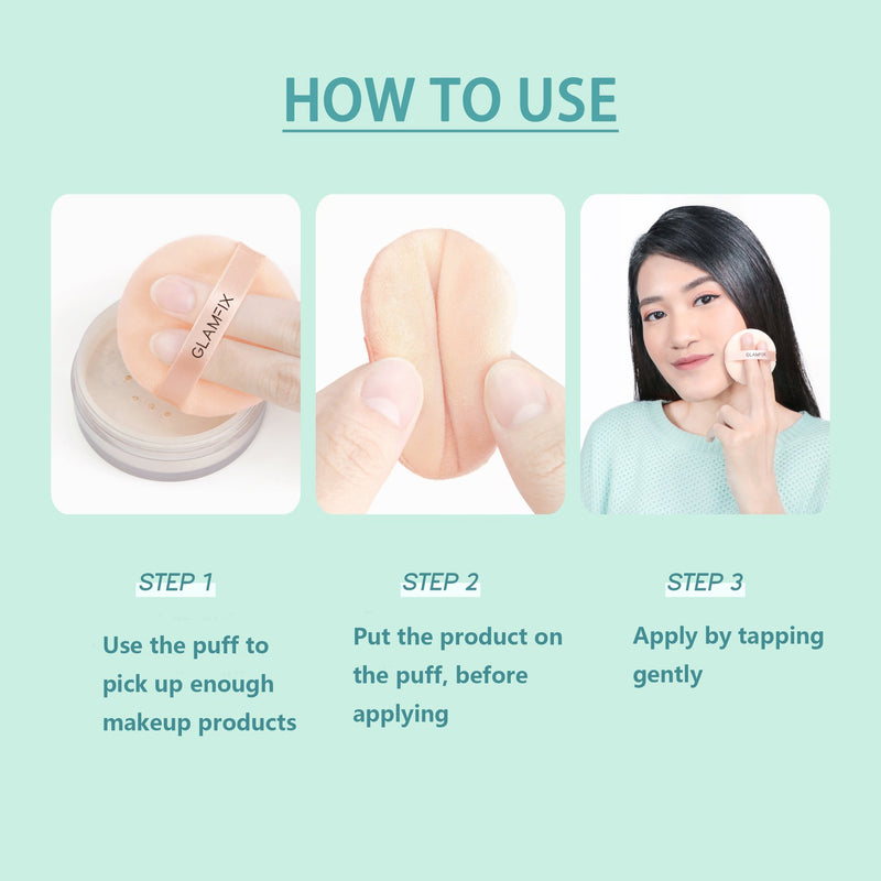 Glam Fix Camelia Loose Powder Puff